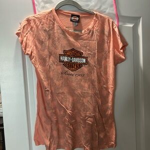 Ladies peach color tshirt